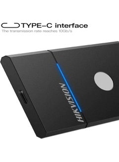HIKVISION External Portable NVME SSD,USB 3.2 Gen.2 - Up to 1060MB/s, Water and Dust-Resistant ,Solid State Drive - HIKVISION Elite 7 Touch Portable SSD Night Black 500 GB  - Image 3
