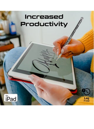 قلم شاشة شفاف لأجهزة iPad مع حساسية إمالة رفض راحة اليد وعرض البطارية في الوقت الحقيقي باللون الأسود - pnsku/N70062449V/45/_/1713249049/e6fee808-ddf9-47c6-8616-6412fb4e3ff4