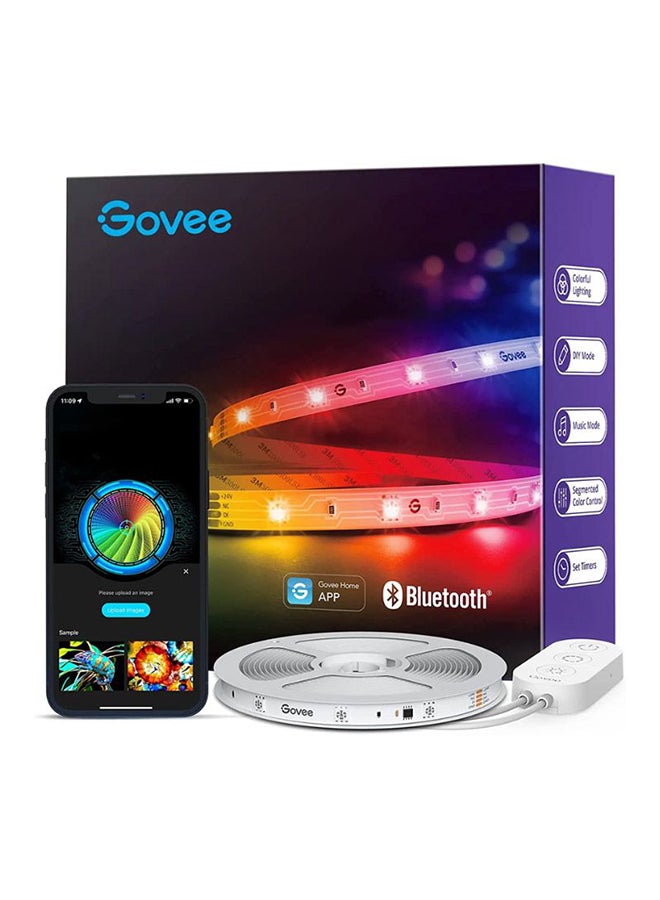 Govee - Govee RGBIC Basic Wi-Fi + Bluetooth LED Strip Lights (10 Met - Image 1