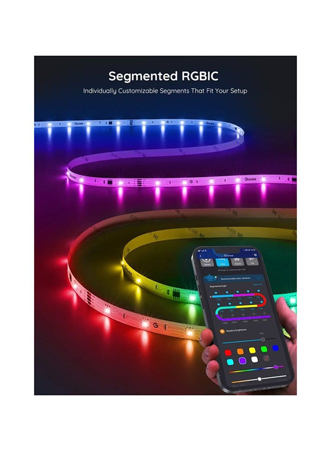 Govee - Govee RGBIC Basic Wi-Fi + Bluetooth LED Strip Lights (10 Met - Image 1