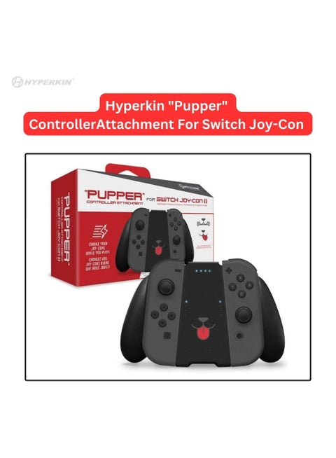ملحق وحدة تحكم Hyperkin Pupper مع بطارية احتياطية لجهاز Nintendo Switch Joy-Con