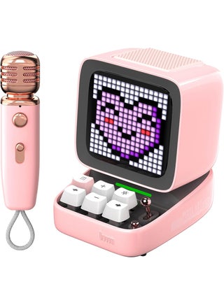 Divoom Ditoo-Mic Retro Pixel Art Game Bluetooth Speaker Microphone Karaoke Function Pink - pnsku/N70062488V/45/_/1713439450/24bff01b-3a27-4315-9d92-7b1aa9db2e9d