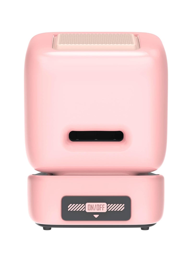 Divoom - Divoom Ditoo-Mic Retro Pixel Art Game Bluetooth Speaker Microphone Karaoke Function Pink - Image 1