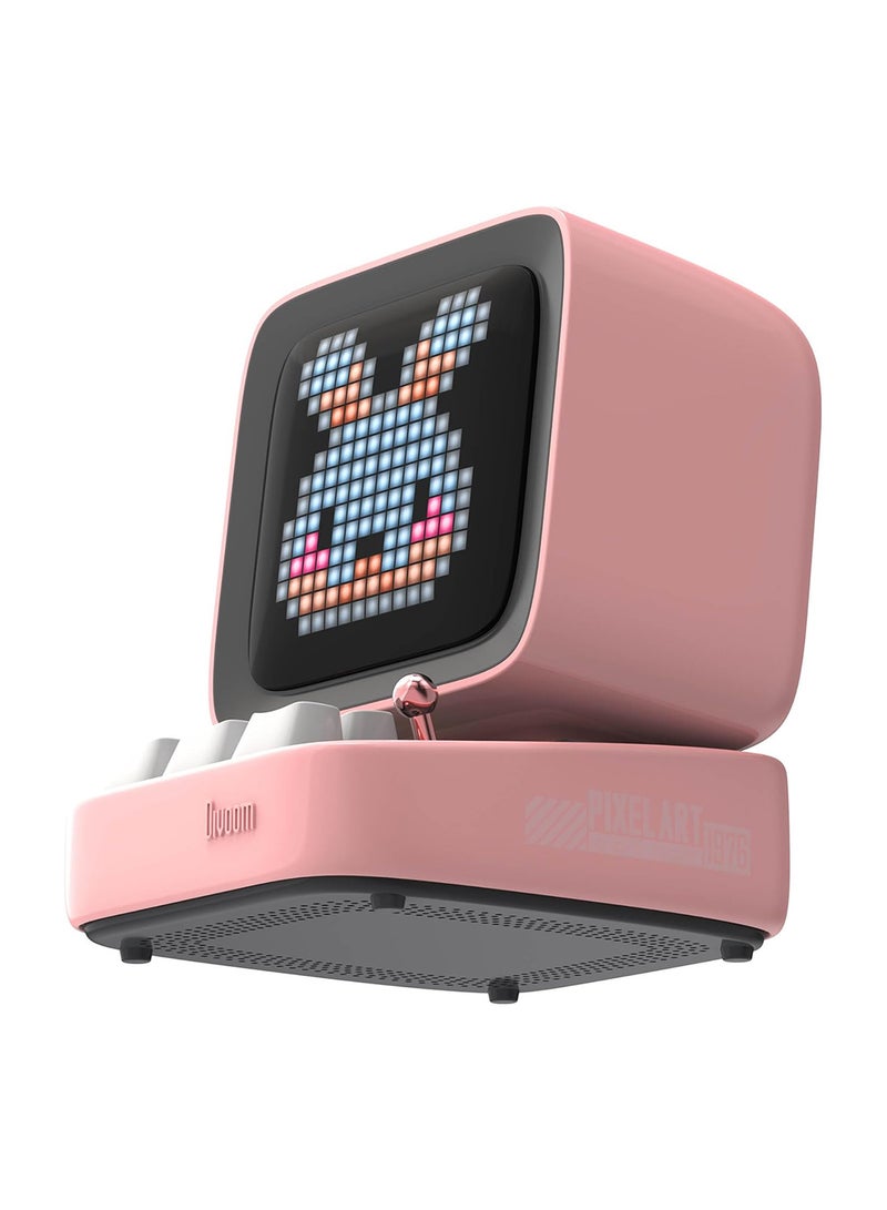 Divoom - Divoom Ditoo-Mic Retro Pixel Art Game Bluetooth Speaker Microphone Karaoke Function Pink - Image 1