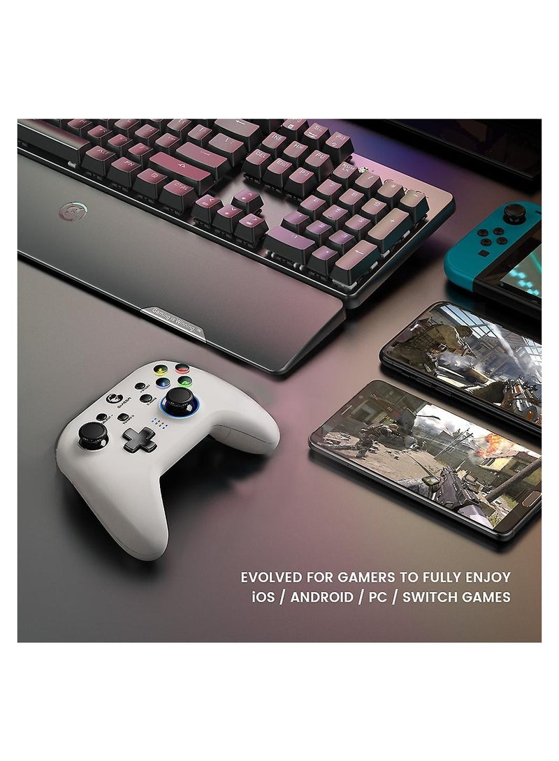 GameSir - T4 Pro Wireless Game Controller For Windows 7 8 10 Pc/Iphone/Android/Switch (White) - Image 1