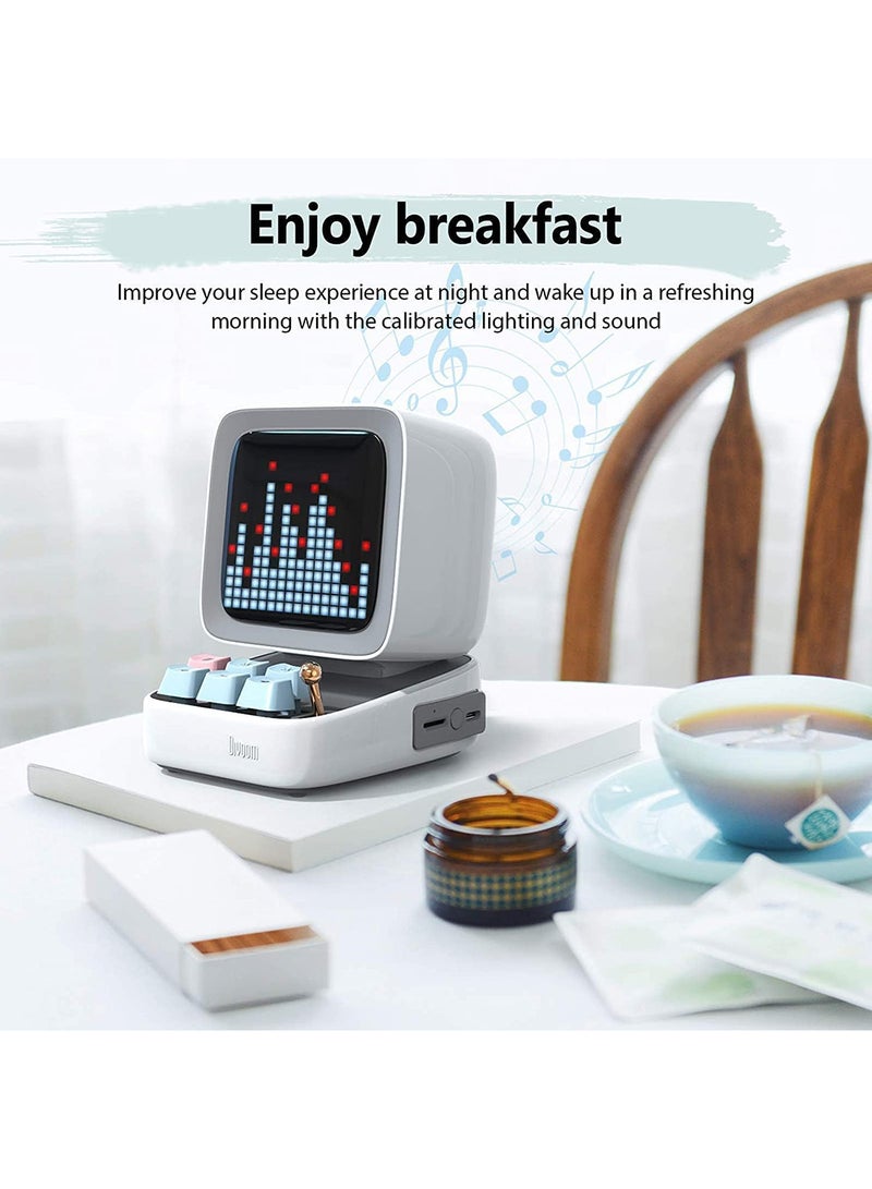 ديفوم مكبر صوت بلوتوث ديفوم ديتو بلس ريترو بيكسل آرت جيم - أبيض - Image 3