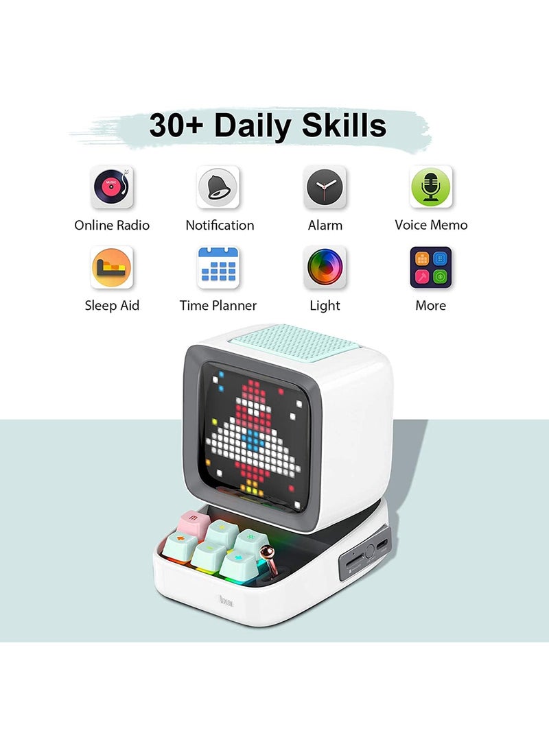 Divoom Ditoo Plus Retro Pixel Art Game Bluetooth Speaker -  White - pnsku/N70062604V/45/_/1713439418/e7c36488-77ad-45f0-af48-e067fba7aa7c