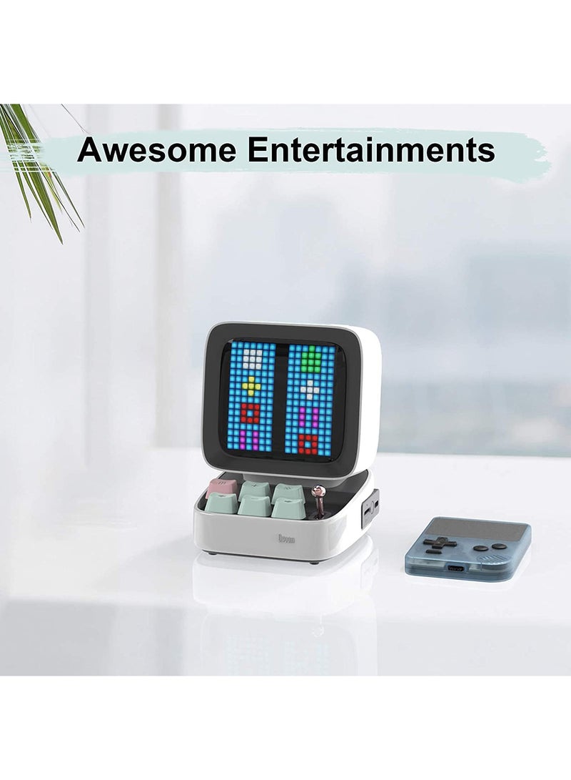 Divoom Ditoo Plus Retro Pixel Art Game Bluetooth Speaker -  White - pnsku/N70062604V/45/_/1713439420/a0039905-7f95-4eca-9788-dff783488713