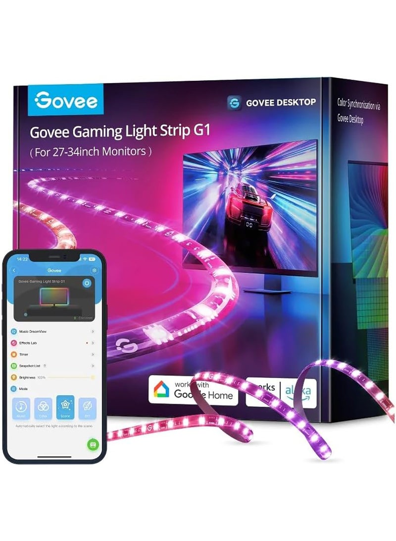 Govee Gaming Light Strip G1 Light 27-34 بوصة شاشة تلفزيون خلفية - pnsku/N70062608V/45/_/1718174881/d50dd863-0efa-4c32-ba1c-9ee432fc5411