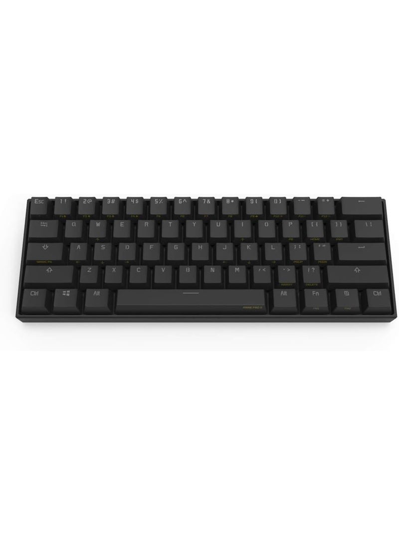 Anne Pro - Anne Pro 2 Black Cherry Silver Switch Gaming Keyboard - Image 1