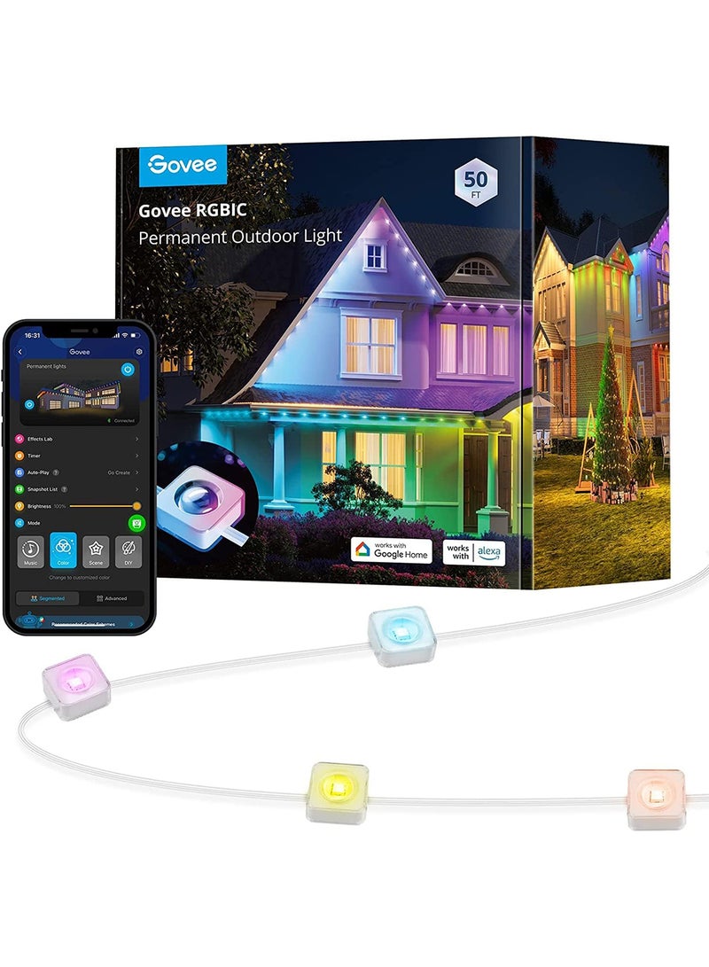جوفي مصابيح خارجية دائمة من Govee بطول 15 مترًا - Image 1