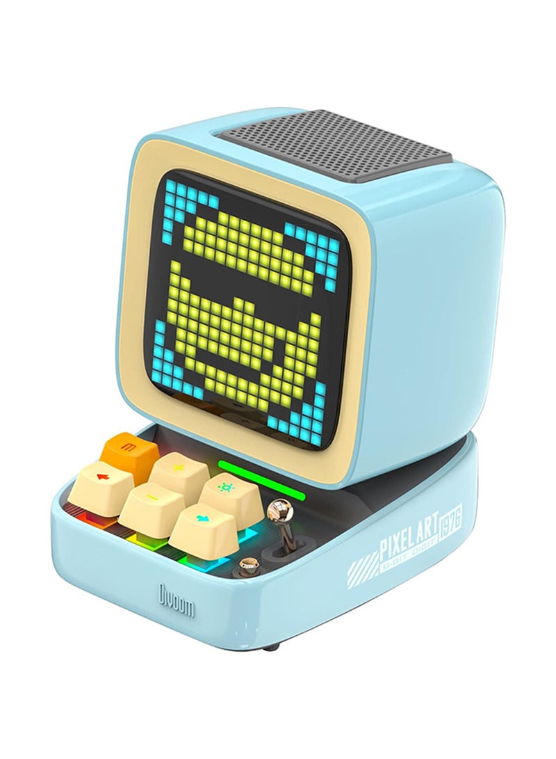 ديفوم مكبر صوت بلوتوث Divoom Ditoo Plus Retro Pixel Art Game - أزرق - Image 1