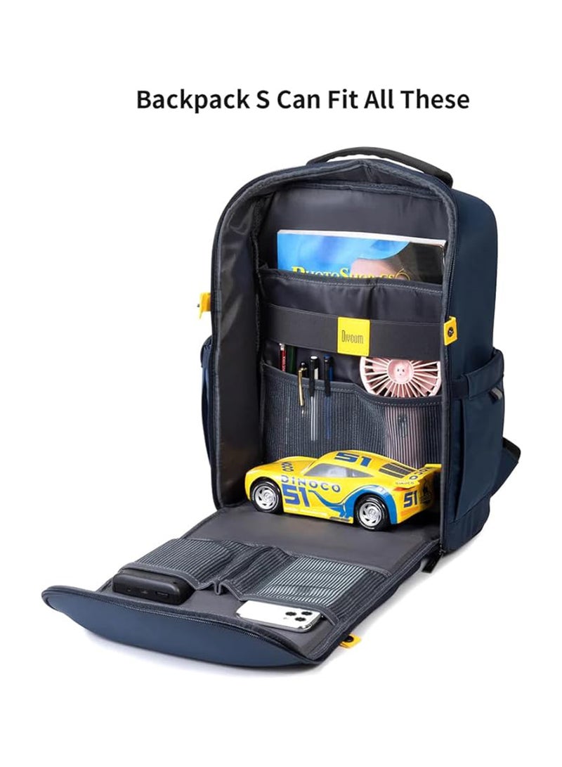 Divoom - Divoom Backpack-S Pixel Art Youngsters LED Animation Display Bag with App Control, Dark Blue - Image 1