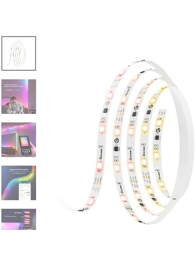 Govee - Govee RGBIC Basic Wi-Fi + Bluetooth LED Strip Lights 5 Meter - Image 1