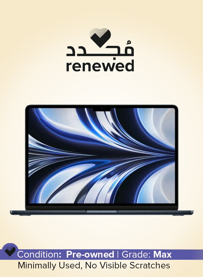 Apple Renewed - MacBook Air MLY43 13-Inch Display,M2 Chip With 8-Core CP/10- Core GPU/512GB English Midnight  - Image 1