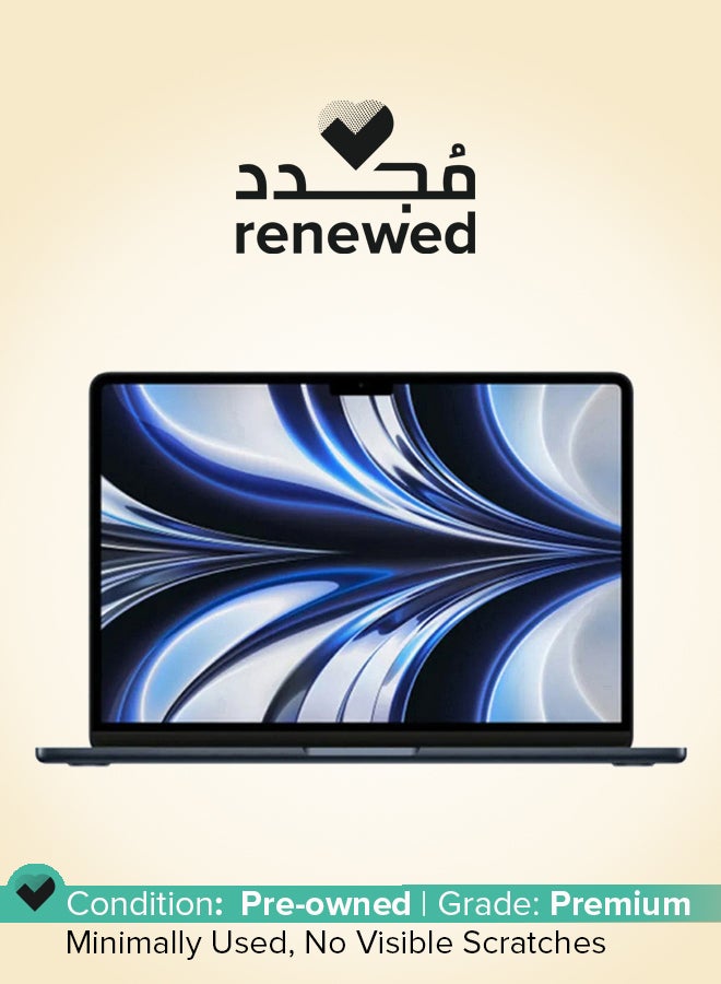 Apple Renewed - MacBook Air MLY43 13-Inch Display,M2 Chip With 8-Core CP/10- Core GPU/512GB English Midnight  - Image 1