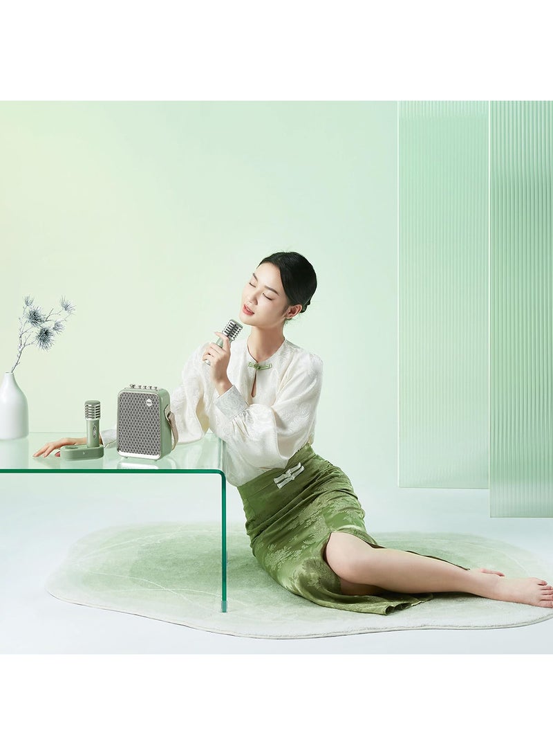 Divoom - Divoom Songbird HQ Portable Bluetooth Speaker With Microphones Green - Image 1