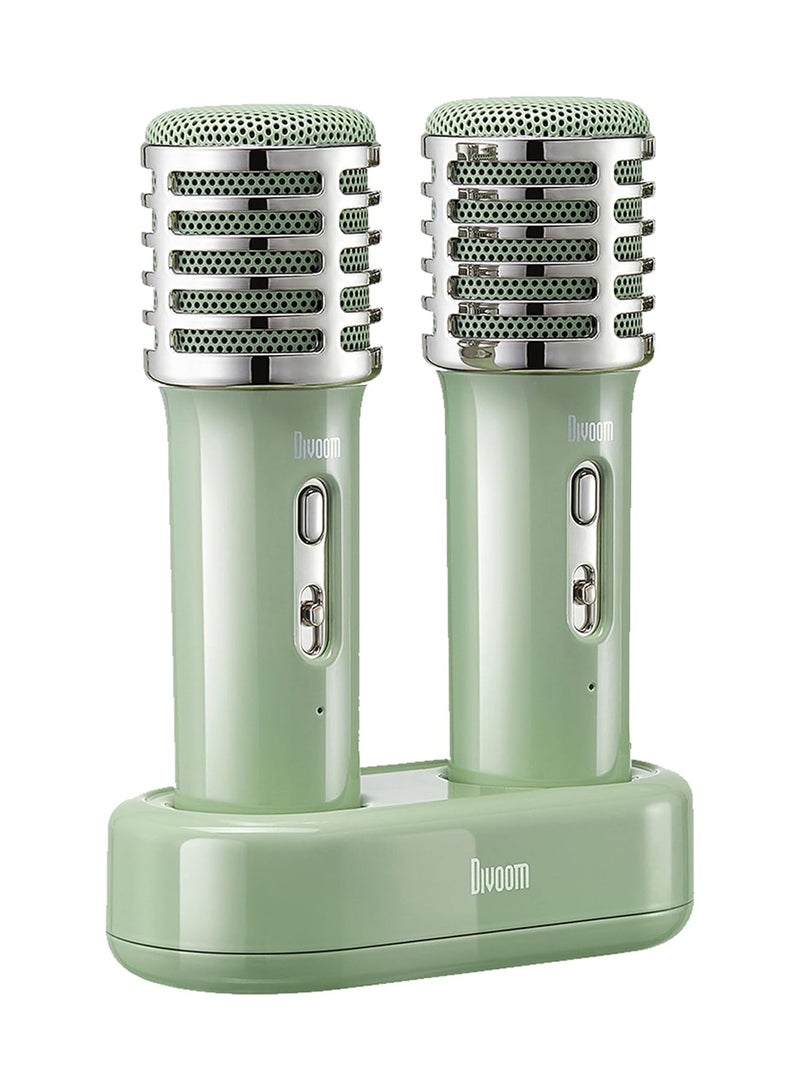 Divoom - Divoom Songbird HQ Portable Bluetooth Speaker With Microphones Green - Image 1