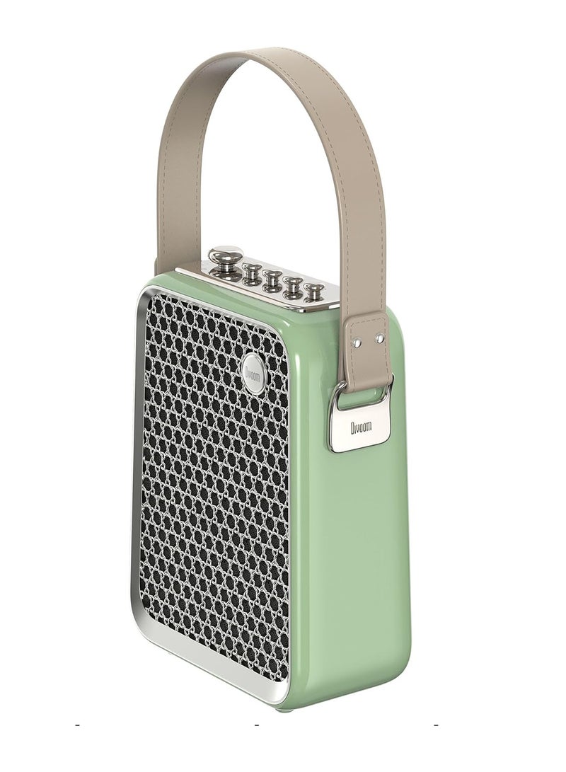 Divoom - Divoom Songbird HQ Portable Bluetooth Speaker With Microphones Green - Image 1