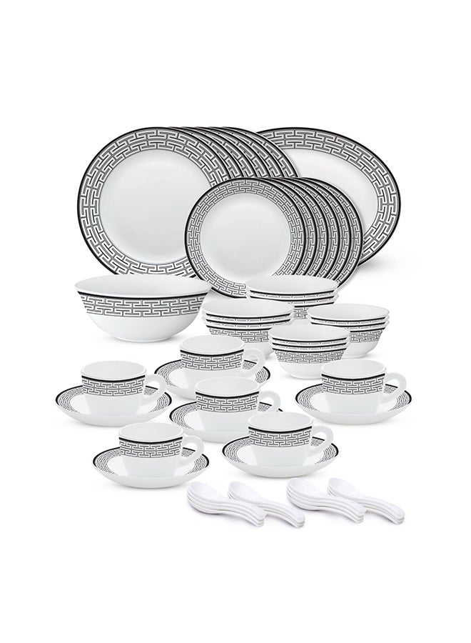 BOROSIL Larah Plano Opal 50 Pc Dinner Set Zahara Grey  - Image 2