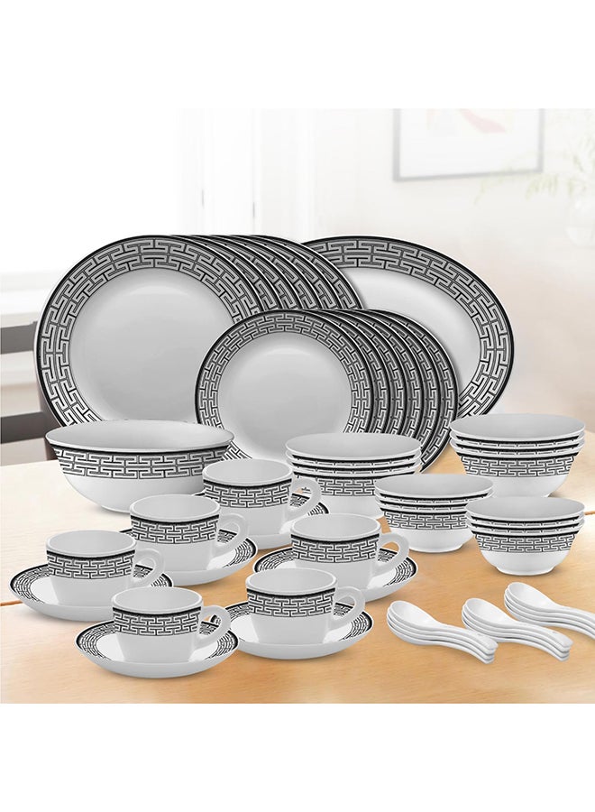 BOROSIL Larah Plano Opal 50 Pc Dinner Set Zahara Grey  - Image 4