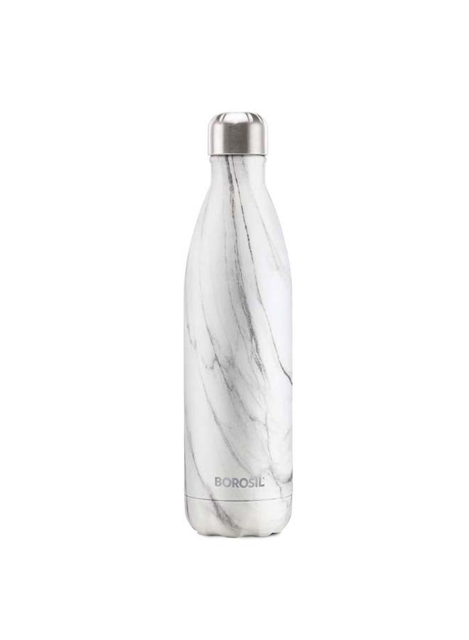 Borosil Vacuum Insulated Copper Coated Inner Bolt Marble Water Bottle, Sports Bottle, Yoga Bottle, Outdoor, Portableleak Proof, Reusable Water Bottle , 500 Ml, Bt0500Mr207 - Image 1
