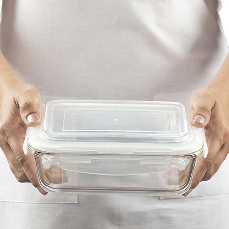 Borosil Klip-N-Store Rectangular Glass Storage Container with Air Tight Lid - Image 3