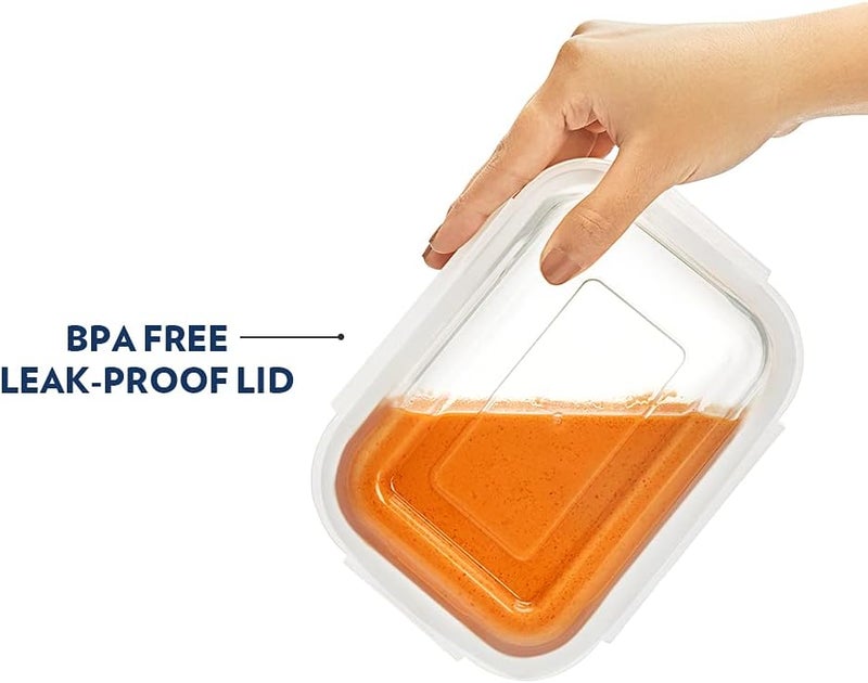 Borosil Klip-N-Store Rectangular Glass Storage Container with Air Tight Lid - Image 4