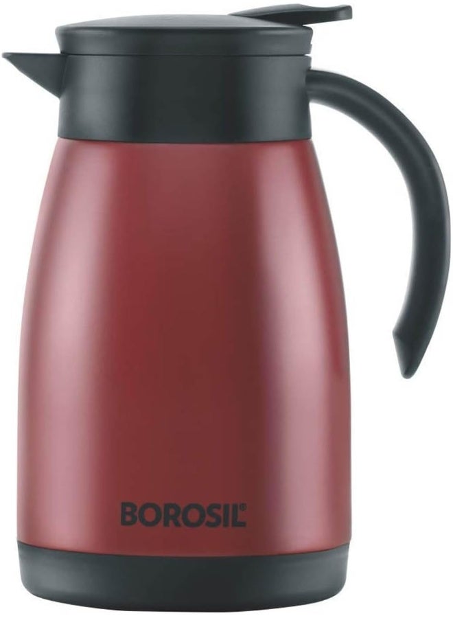 BOROSIL VACUUM INSULATED STAINLESS STEEL TEAPOT Red - Image 1