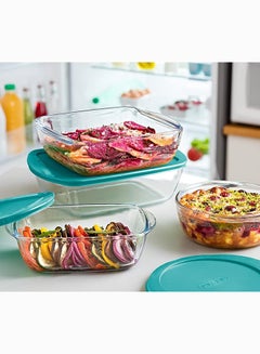 Pyrex Cook&Store Square With Lid 1L Transparent 20 x 17 x 6cm - pnsku/N70062852V/45/_/1713281667/58e9f516-296f-4e27-aabe-971c447fdd90