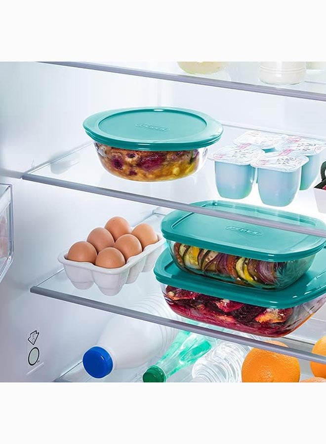 Pyrex Cook&Store Square With Lid 2.2L Transparent 25 x 22 x 7 cmcm