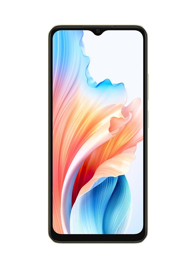 أوبو A38 ثنائي الشريحة بلون ذهبي متوهج وذاكرة وصول عشوائي (RAM) سعة 6 جيجابايت وذاكرة تخزين داخلية 128 جيجابايت يدعم تقنية 4G - Image 3