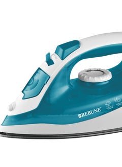 REBUNE Manual Steam Iron With Lint Remover Brush And Short Heating Time 170 ml 1600 W RE-3-062 Blue  - Image 2