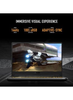 ASUS TUF A15 FA506NC-HN002W Laptop With 15.6-Inch Display, AMD Ryzen 5-7535HS Processor/8GB RAM/512GB SSD/4GB NVIDIA GeForce RTX 3050 Graphics Card/Windows 11 Home English/Arabic Graphite Black (Upgraded Version)  - Image 4