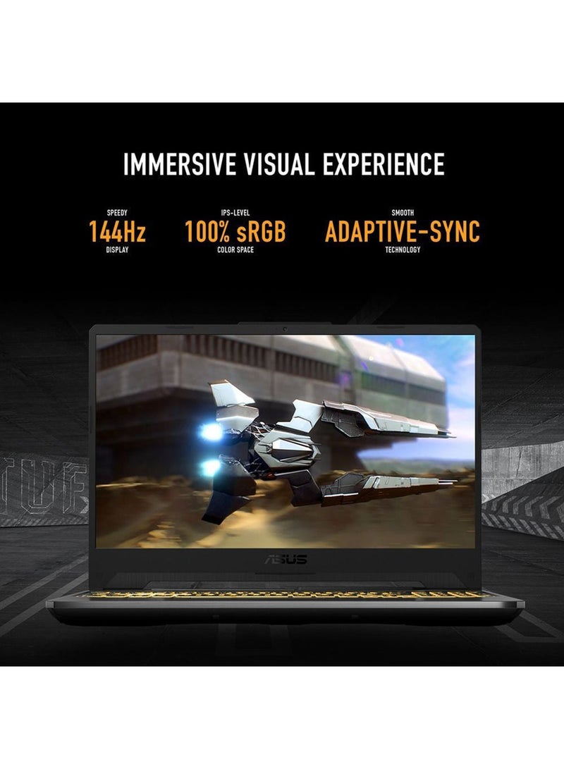 ASUS TUF A15 FA506NC-HN002W Laptop With 15.6-Inch Display, AMD Ryzen 5-7535HS Processor/8GB RAM/512GB SSD/4GB NVIDIA GeForce RTX 3050 Graphics Card/Windows 11 Home / English/Arabic Graphite Black (Upgraded Version) - Image 4