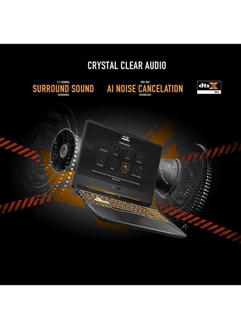 ASUS TUF A15 FA506NC-HN002W Laptop With 15.6-Inch Display, AMD Ryzen 5-7535HS Processor/8GB RAM/512GB SSD/4GB NVIDIA GeForce RTX 3050 Graphics Card/Windows 11 Home / English/Arabic Graphite Black (Upgraded Version) - Image 5