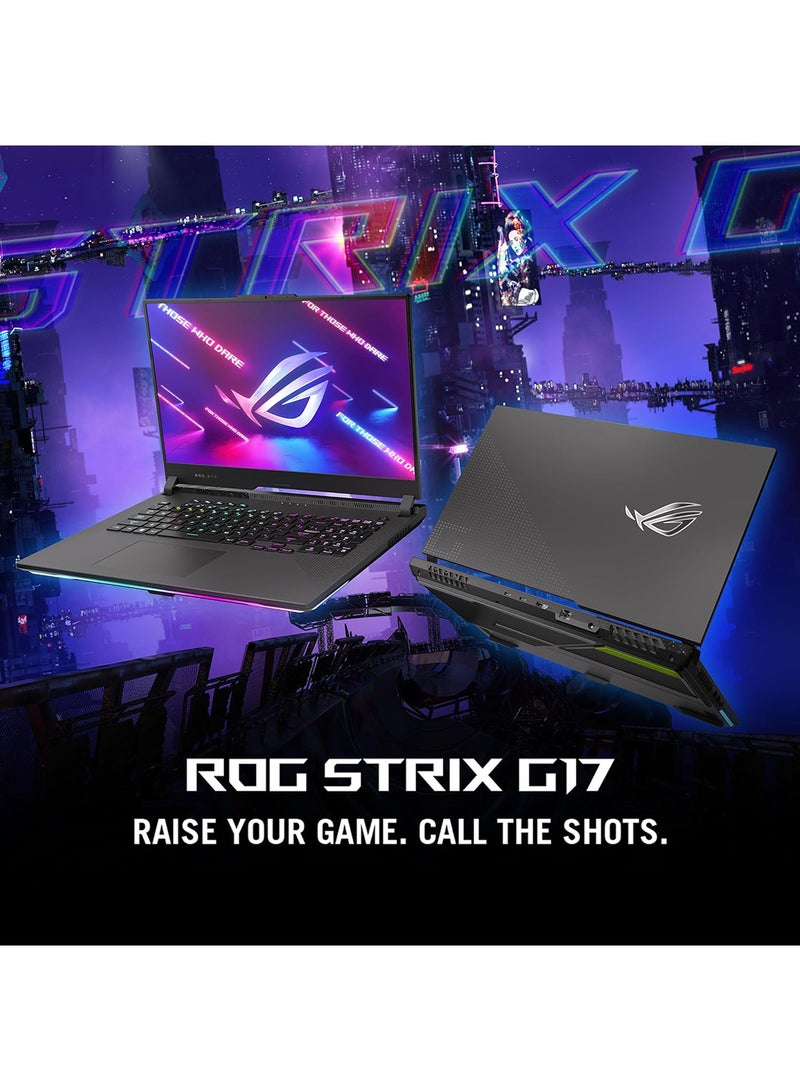 ASUS - ROG Strix G17 G713PI-9321G Gaming Laptop With 17.3-Inch Display, AMD Ryzen 9-7845HX Processor/32GB RAM/1TB SSD/8GB NVIDIA GeForce RTX 4070 Graphics Card/Windows 11 English/Arabic Eclipse Gray (Upgraded Version) - Image 1