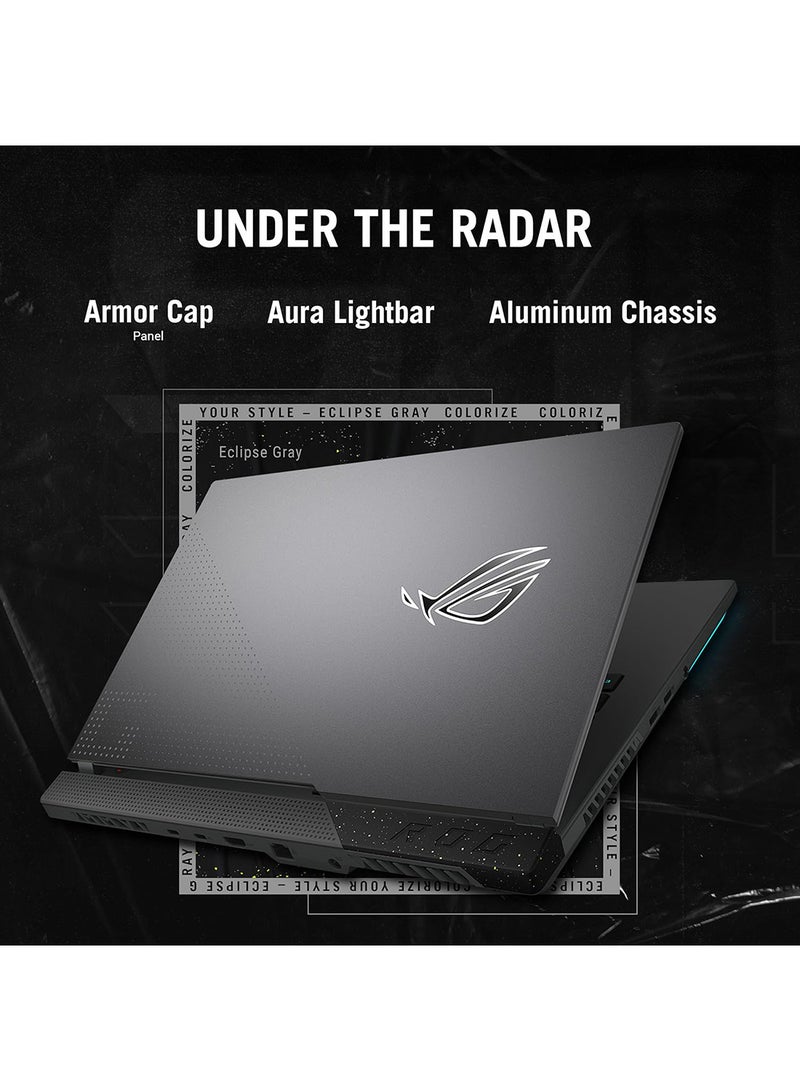 ASUS - ROG Strix G17 G713PI-9321G Gaming Laptop With 17.3-Inch Display, AMD Ryzen 9-7845HX Processor/32GB RAM/1TB SSD/8GB NVIDIA GeForce RTX 4070 Graphics Card/Windows 11 English/Arabic Eclipse Gray (Upgraded Version) - Image 1