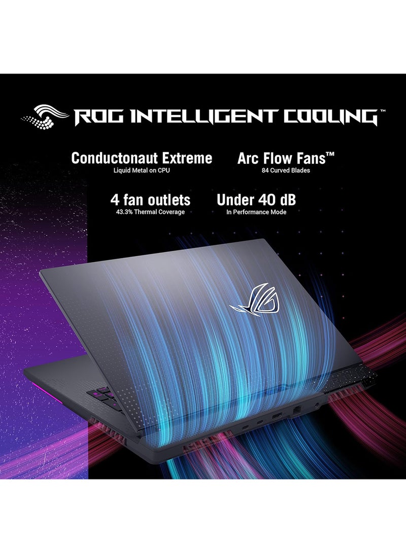 ASUS - ROG Strix G17 G713PI-9321G Gaming Laptop With 17.3-Inch Display, AMD Ryzen 9-7845HX Processor/32GB RAM/1TB SSD/8GB NVIDIA GeForce RTX 4070 Graphics Card/Windows 11 English/Arabic Eclipse Gray (Upgraded Version) - Image 1