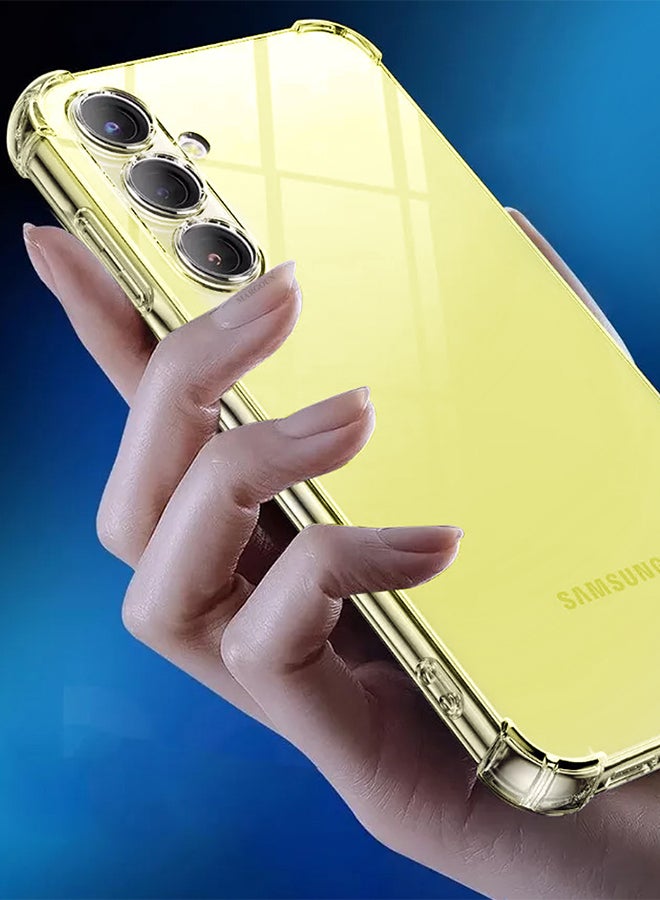 MARGOUN Samsung Galaxy A15 Gorilla Case Shock-Absorption Flexible Clear TPU Rubber Protective Cell Phone Cover Slim Fit Transparent Protective Case Cover Clear - Image 5