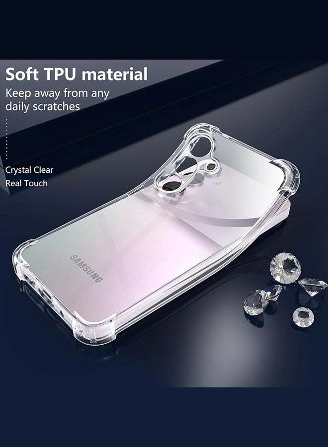 MARGOUN Samsung Galaxy A55 5G Gorilla Case Shock-Absorption Flexible Clear TPU Rubber Protective Cell Phone Cover Slim Fit Transparent Protective Case Cover Clear  - Image 5
