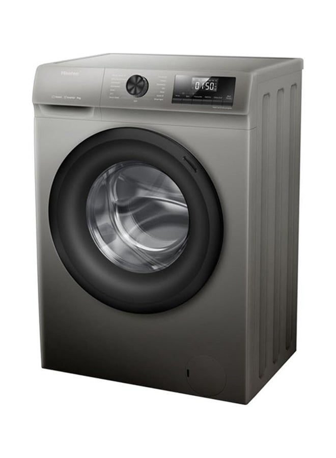 Hisense 8KG Front Loading Washing Machine 8 kg WFSQ8012VMT Grey  - Image 3