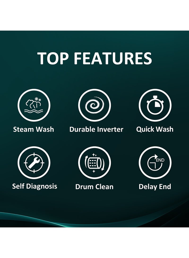 هايسنس غسالة تحميل أمامي سعة 8 كيلو - Image 4