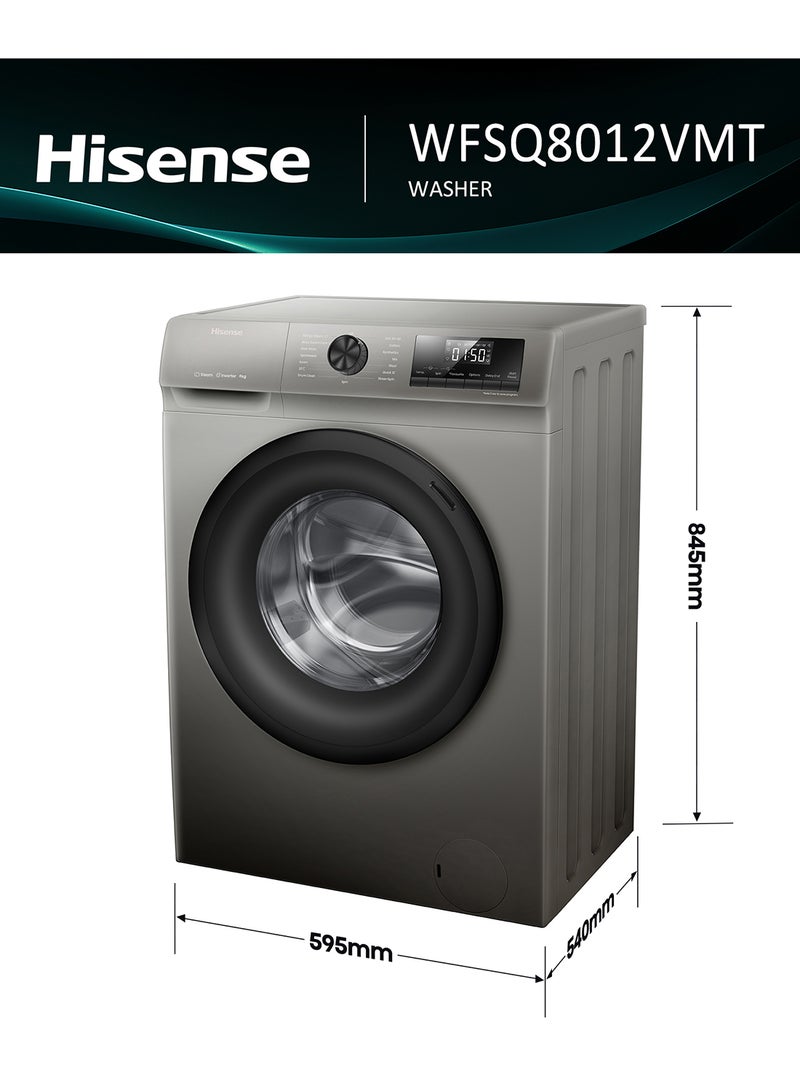 هايسنس غسالة تحميل أمامي سعة 8 كيلو - Image 3