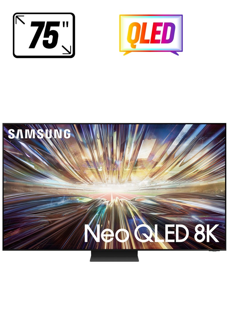 Samsung - Smart TV, Big TV, Neo QLED 8K, QN800D, 75 Inch, 2024, NQ8 AI Gen2 Processor, 8K AI Upscaling, Quantum Matrix Technology Pro, Tizen OS QA75QN800DUXZN Graphite Black - Image 1