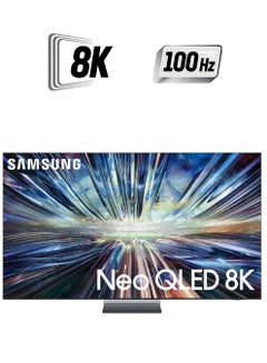 تلفزيون ذكي، Neo QLED 8K، QN900D، 65 بوصة، 2024، معالج NQ8 AI Gen3، 8K AI Upscaling Pro، تصميم Infinity Air، نظام تشغيل Tizen