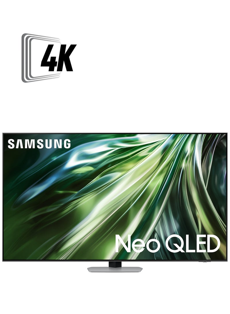 Samsung Smart TV, Super Big TV, Neo QLED 4K, QN90D, 98 Inch, 2024, NQ4 AI Gen2 Processor, Quantum Matrix Technology, 4K AI Upscaling, Tizen OS QA98QN90DAUXZN Carbon Silver - Image 1