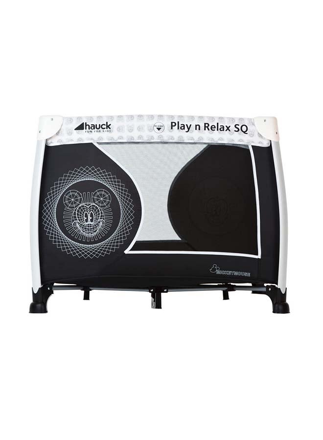 hauck Foldable Disney Play N Relax Travel Cot  For Baby, Up To 15 Kg, 98 X 98 CM, Transport Bag Included, Mickey Cool Vibes - Image 2