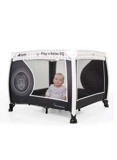 hauck Foldable Disney Play N Relax Travel Cot  For Baby, Up To 15 Kg, 98 X 98 CM, Transport Bag Included, Mickey Cool Vibes  - Image 3