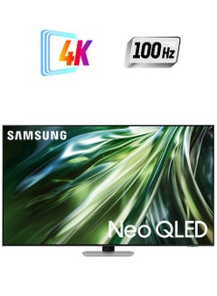 Samsung Smart TV, Big TV, Neo QLED 4K, QN90D, 85 Inch, 2024, NQ4 AI Gen2 Processor, Quantum Matrix Technology, 4K AI Upscaling, Tizen OS QA85QN90DAUXZN Carbon Silver  - Image 1